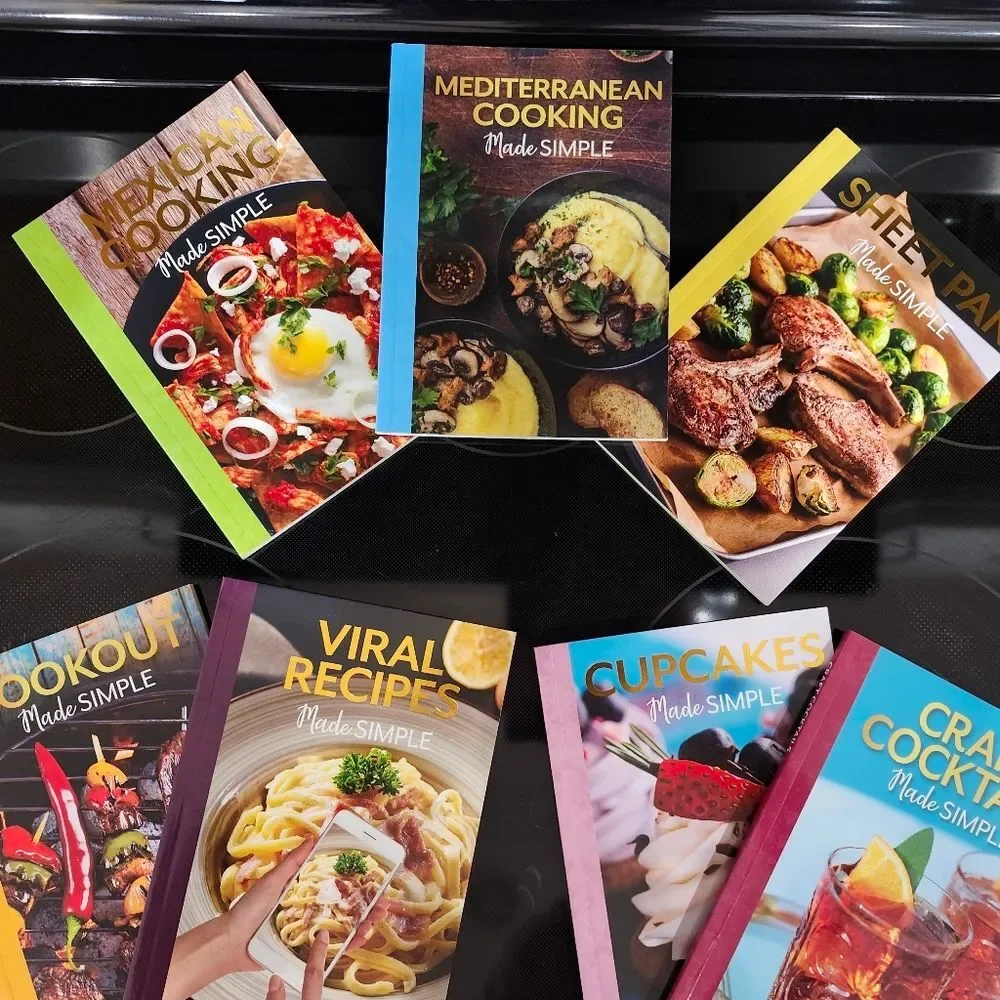 Colorful Cooking Book Set